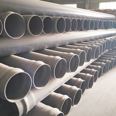 Τα υδραυλικά προμηθευτών της Κίνας σωλήνες του U PVC 8 ιντσών λεπταίνουν τη μεγάλη διάμετρο τοίχων για την παροχή νερού