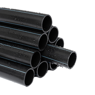 Μαύρο πλαστικό σωλήνα υψηλής πυκνότητας πολυαιθυλενίου HDPE για παροχή νερού και αποχέτευση