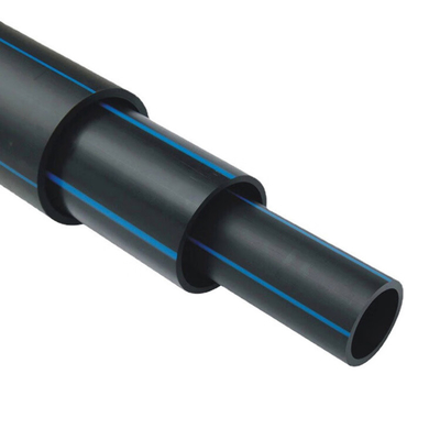 Hdpe 160mm η παροχή νερού διοχετεύει με σωλήνες μαύρο και μπλε Pe100 SDR 17 για τη μεταβίβαση του νερού