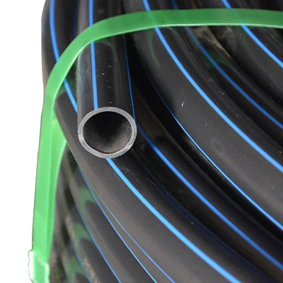 PE μπλε ή μαύρο με μπλε λωρίδες HDPE σωλήνα νερού για εφαρμογή παροχής νερού