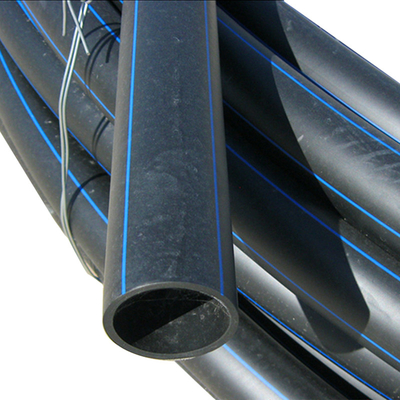 PE μπλε ή μαύρο με μπλε λωρίδες HDPE σωλήνα νερού για εφαρμογή παροχής νερού