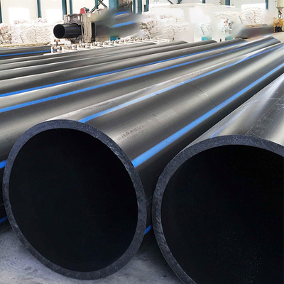 14001 Πιστοποιημένοι σωλήνες υδροδότησης HDPE με μπλε ρίγες