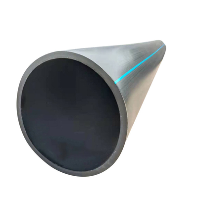 Βόρειος ή μαύρος με μπλε λωρίδες HDPE σωλήνας νερού για την παροχή νερού και αποχέτευση ανθεκτικό στη διάβρωση