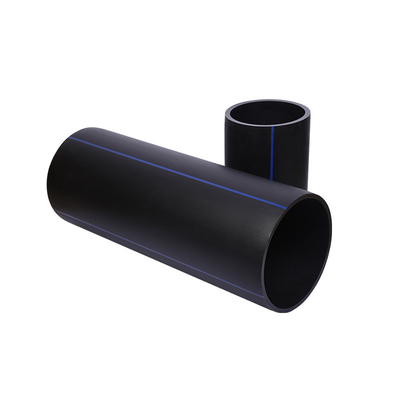 Βόρειος ή μαύρος με μπλε λωρίδες HDPE σωλήνας νερού για την παροχή νερού και αποχέτευση ανθεκτικό στη διάβρωση