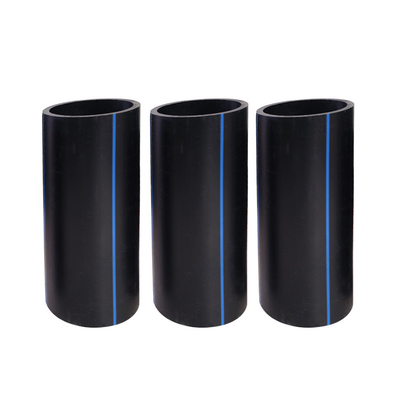 Βόρειος ή μαύρος με μπλε λωρίδες HDPE σωλήνας νερού για την παροχή νερού και αποχέτευση ανθεκτικό στη διάβρωση