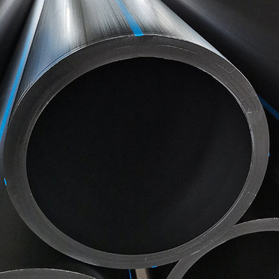 Βόρειος ή μαύρος με μπλε λωρίδες HDPE σωλήνας νερού για την παροχή νερού και αποχέτευση ανθεκτικό στη διάβρωση