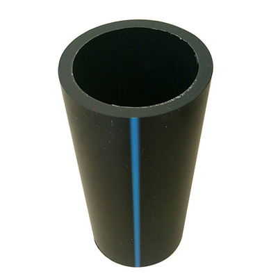 PE HDPE σωλήνες παροχής νερού μήκος ως απαιτήσεις του πελάτη μπλε ή μαύρο με μπλε λωρίδα