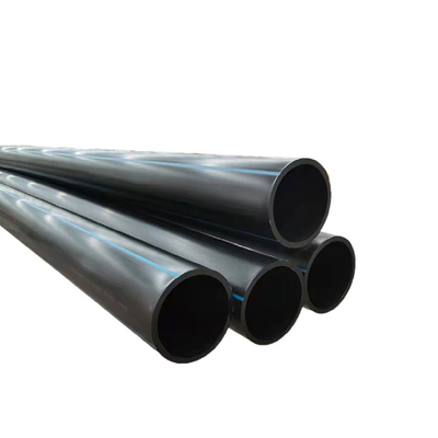 Ως εξατομικευμένο μέγεθος HDPE σωλήνες παροχής νερού πάχος 2,3 mm-117,6 mm Μπλε ή μαύρο με μπλε λωρίδα