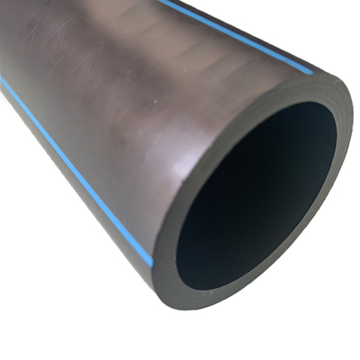 Ως εξατομικευμένο μέγεθος HDPE σωλήνες παροχής νερού πάχος 2,3 mm-117,6 mm Μπλε ή μαύρο με μπλε λωρίδα