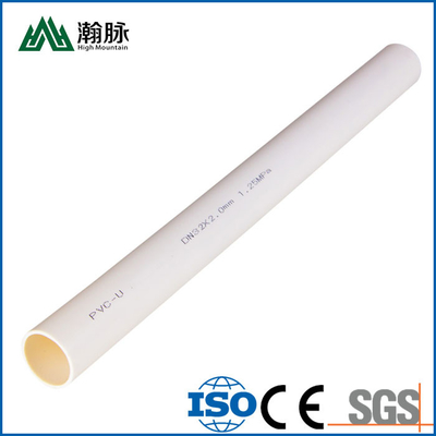 Συγκολλητικός άσπρος PVC αγωγών σωλήνας πόσιμου νερού σωλήνων πυκνωμένος DN40 DN63 UPVC πλαστικός